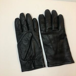 Leather size L gloves for men
